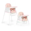 ECOTOYS Seggiolone pieghevole per bambini 3 in 1 rosa Anteprima dell’immagine prodotto 3