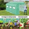 A collage showing a greenhouse, gardening tools, plants, and fruits. Voir les images du produit