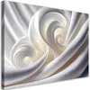Leinwandbild Weiße 3D-Abstraktion 90x60 Feeby Weiß bild für Produktbild-Vorschau 1
