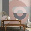 Vlies Fototapete - Geometric Wreath (Pink) 450x315 cm Produktbild-Vorschau 1
