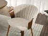 Polsterstuhl RAHMA - beige / walnuss Produktbild-Vorschau 3