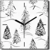 Coloray Uhr auf Leinwand 30x30 cm Wand Uhr Dekoration Produktbild-Vorschau 1