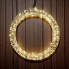 Ghirlanda luminosa in metallo argento 30 cm bianco caldo Anteprima dell’immagine prodotto 1