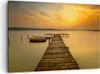Bild auf Leinwand - Leinwandbild - See Brücke - 120x80cm - Produktbild-Vorschau 1