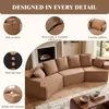 COMHOMA Sofa, modulares Schlafsofa, Polstersofa, 3-Sitzer Produktbild-Vorschau 7