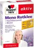 A box of Doppelherz Meno Rotklee + Nachtkerzenöl + Biotin capsules, featuring a woman's portrait and product details. Anteprima dell’immagine prodotto
