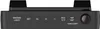 Close-up of the control panel of a black digital alarm clock. Produktbild-Vorschau