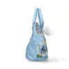 Laura Vita Damen Henkeltasche Flecht-Optik mit floralem Produktbild-Vorschau 2