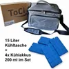 ToCi Kühltasche 15L Grau – Faltbare Picknicktasche für Produktbild-Vorschau 1