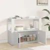 vidaXL Kredens biały 80x30x60 cm Materiał drewnopochodny Podgląd zdjęcia produktu 3