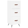 Highboard Weiß 34,5x34x180 cm Holzwerkstoff Produktbild-Vorschau 5