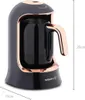 Korkmaz Kahvekolik Mocha Maker Deluxe Black Rosegold Náhľad obrázku produktu 2