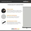 Walimex pro Roll-up Panel Hintergrund grau 210 x 220 cm, Produktbild-Vorschau 3
