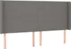 vidaXL Kopfteil mit Ohren Dunkelgrau 183x16x118/128 cm Produktbild-Vorschau 3