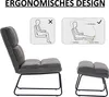 MCombo Relaxsessel mit Hocker, Mikrofaser-Stoffbezug, Produktbild-Vorschau 2