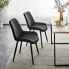 CLIPOP Esszimmerstühle, 2er Set Küchenstühle, Samt Produktbild-Vorschau 6