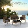 tectake® Rattan Gartenset Palese für 4 Personen Produktbild-Vorschau 7