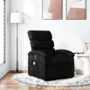 masážne kreslo vidaXL Black Fabric Náhľad obrázku produktu 2