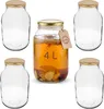 4 x 4L Kimchi Behälter Fermentierglas Einmachglas Produktbild-Vorschau 1
