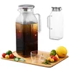 2 Liter Glas Karaffe Glaskrug mit Deckel, Wasserkaraffe, Produktbild-Vorschau 5