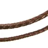 Lederkette geflochten Leder-Band Halskette mit Anhänger Produktbild-Vorschau 3