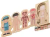 Drevené vrstvené puzzle montessori bodybuilding boy Náhľad obrázku produktu 4