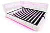Gestoffeerd bed 140x200 cm, slaapbank met LED-verlichting, Productafbeelding-voorbeeld 12