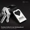 FABACH Herz Schlüsselanhänger mit Gravur aus Leder - Auto Produktbild-Vorschau 3