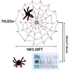 LED Spinnennetz Licht Halloween Lila Lichterkette 8 Produktbild-Vorschau 6