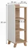 Midischrank Vicco Karen Sonoma/Weiß 30 x 90 cm mit 4 Produktbild-Vorschau 7