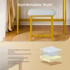 Mondeer Coiffeuse avec tabouret : miroir LED à 3 niveaux, Voir les images du produit 7