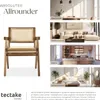 tectake® Armlehnstuhl Lissy Boho-Stil 59 x 56,5 x 82,5 cm, Produktbild-Vorschau 5