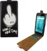 Handyhülle Tasche Flip für Wiko Lenny 4 Mittelfinger Produktbild-Vorschau 1