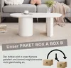 Sweiko Table basse blanche irrégulière stable et durable de Voir les images du produit 11