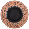 vidaXL Caminetto mosaico in Vetroceramica terracotta 68 cm Anteprima dell’immagine prodotto 5
