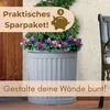 2er Set Pflanzkübel Halbrund direkt an der Wand Pflanzkübel Produktbild-Vorschau 6