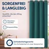 Ösenvorhang 140x145cm #9009 petrol Produktbild-Vorschau 7