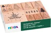 HEYDA Motivstempel-Set "Tannen" in Klarsicht-Box 10 Stempel Produktbild-Vorschau 1