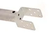 A close-up of a metal post anchor with a U-shaped bracket and multiple holes for screws. Produktbild-Vorschau