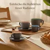 Cosumy Cappuccino Tassen mit Untertassen 4er Set Bunt Produktbild-Vorschau 7