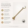 Gardinenstange 300 cm 1-läufig Antikgold 19 mm Durchmesser Produktbild-Vorschau 6