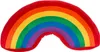 OOTB Plüsch-Kissen in U-Form Regenbogenfarben Produktbild-Vorschau 1
