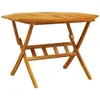 vidaXL Table de jardin pliante Ø110x75 cm Bois massif Voir les images du produit 6