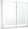 The Living Store LED-Spiegelschrank 80x12,2x68 cm Produktbild-Vorschau 2
