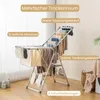 Składany wieszak na ubrania, 2-warstwowy aluminiowy wieszak Podgląd zdjęcia produktu 2
