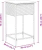 vidaXL Garten-Barhocker mit Kissen 2 Stk. Braun Poly Rattan Produktbild-Vorschau 7