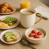 Porzellan Tassen Set 6x 400 ml – Weiß Kaffeebecher mit Produktbild-Vorschau 4