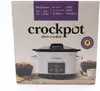 The image shows the packaging of a Crockpot slow cooker. The packaging features a picture of the slow cooker itself, along with some food items. Produktbild-Vorschau