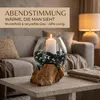 AlPa Living Großes Windlicht Glas auf Wurzelholz – Vase & Produktbild-Vorschau 8