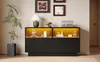Sweiko dressoir, 130x35x68 cm, met 2 kastjes, 4 vakken, Productafbeelding-voorbeeld 13